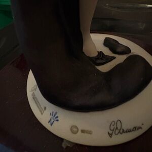 Giuseppe Armani Art Deco Elegant Lady Figurine Lamp, Florence, Italy 1987, 24”